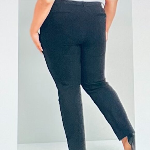 Lane Bryant Madison Slim Ankle Pants in Mulberry Wine (16) New With Tags - Picture 2 of 10